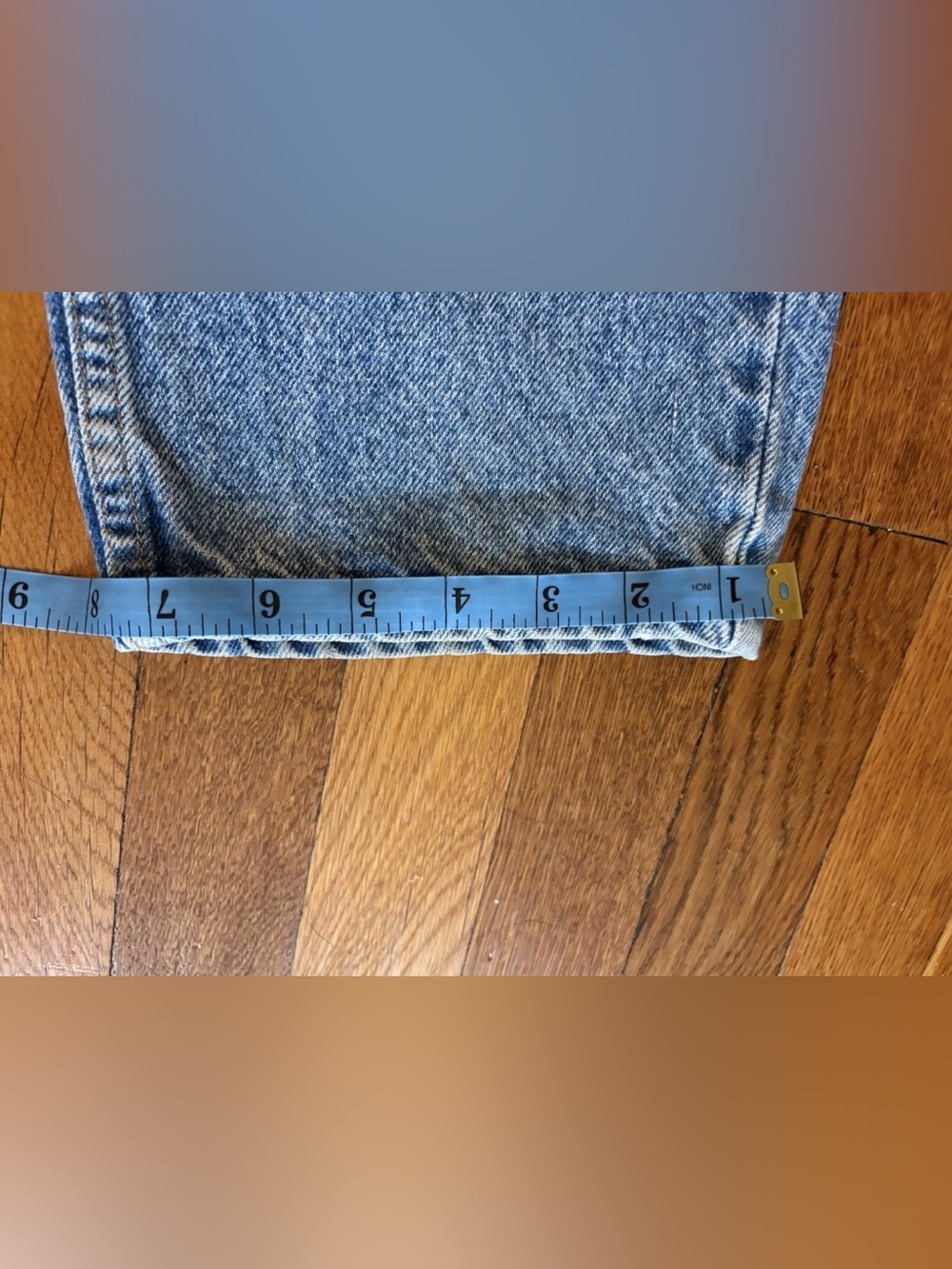 Vintage 90’s Levi’s 505 Straight Leg Orange Tab Blue Jeans - Picture 7 of 9